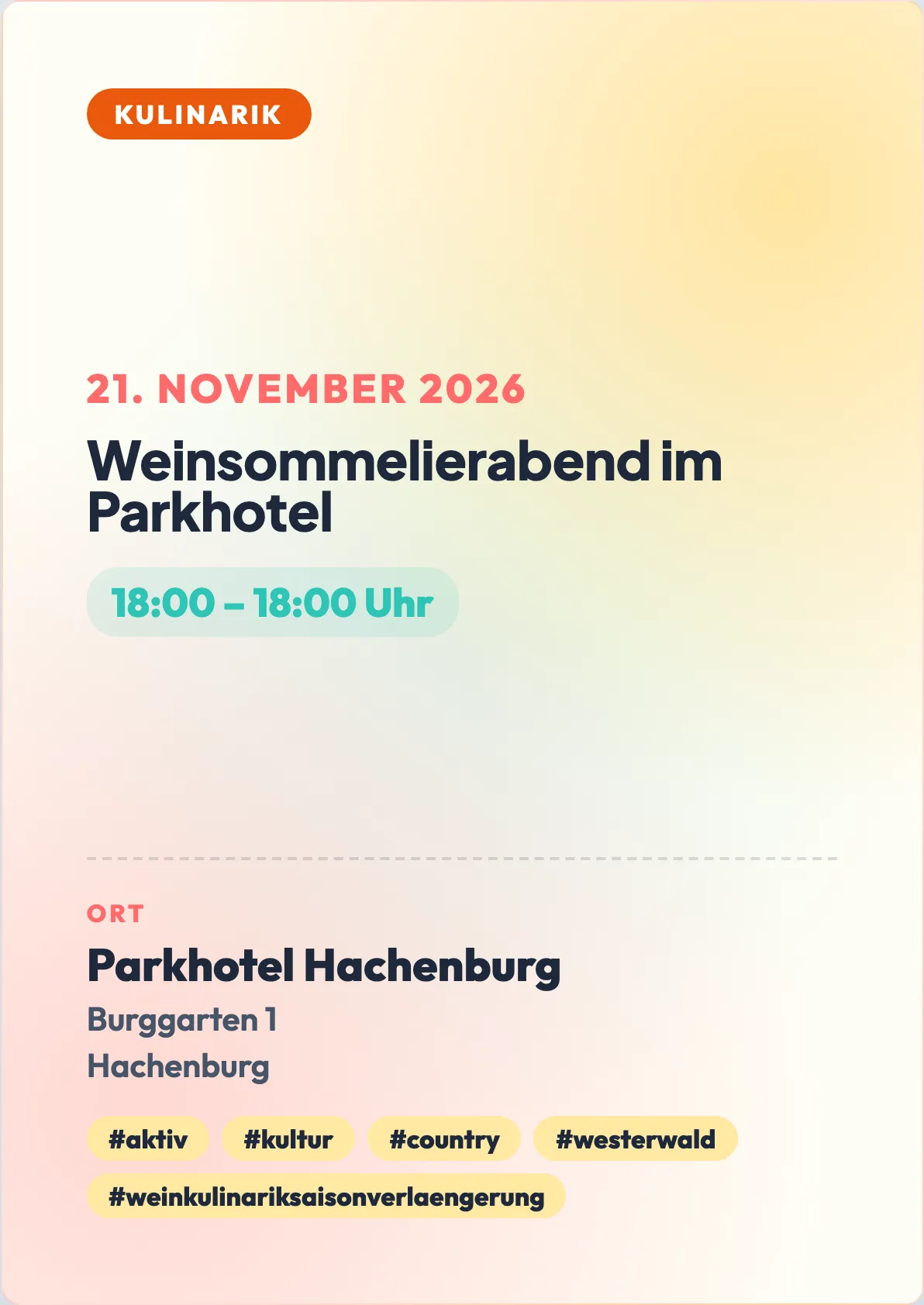 Veranstaltungsflyer