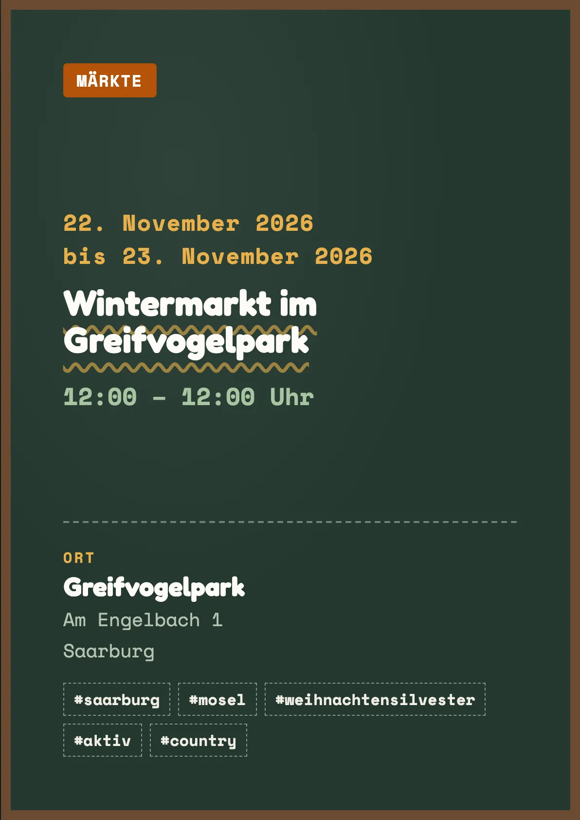 Veranstaltungsflyer