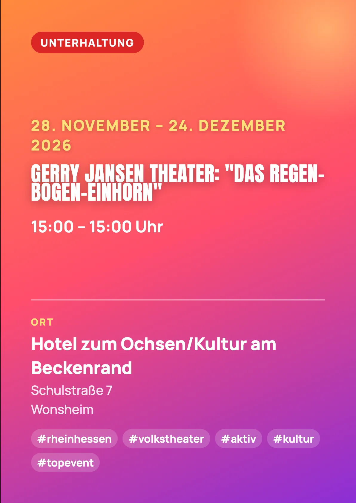 Veranstaltungsflyer