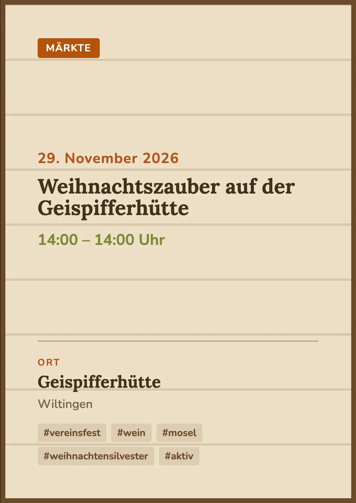 Veranstaltungsflyer