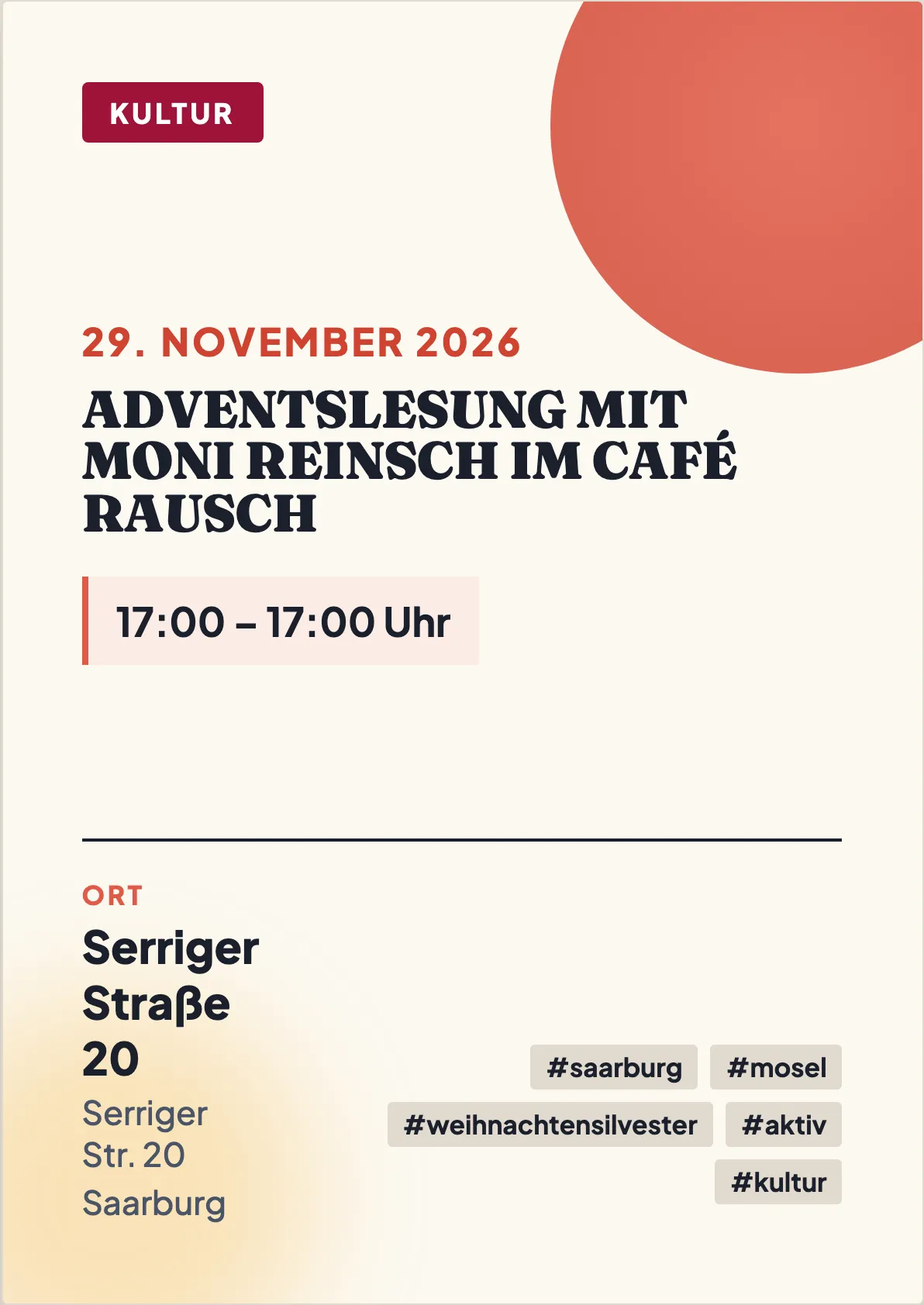 Veranstaltungsflyer