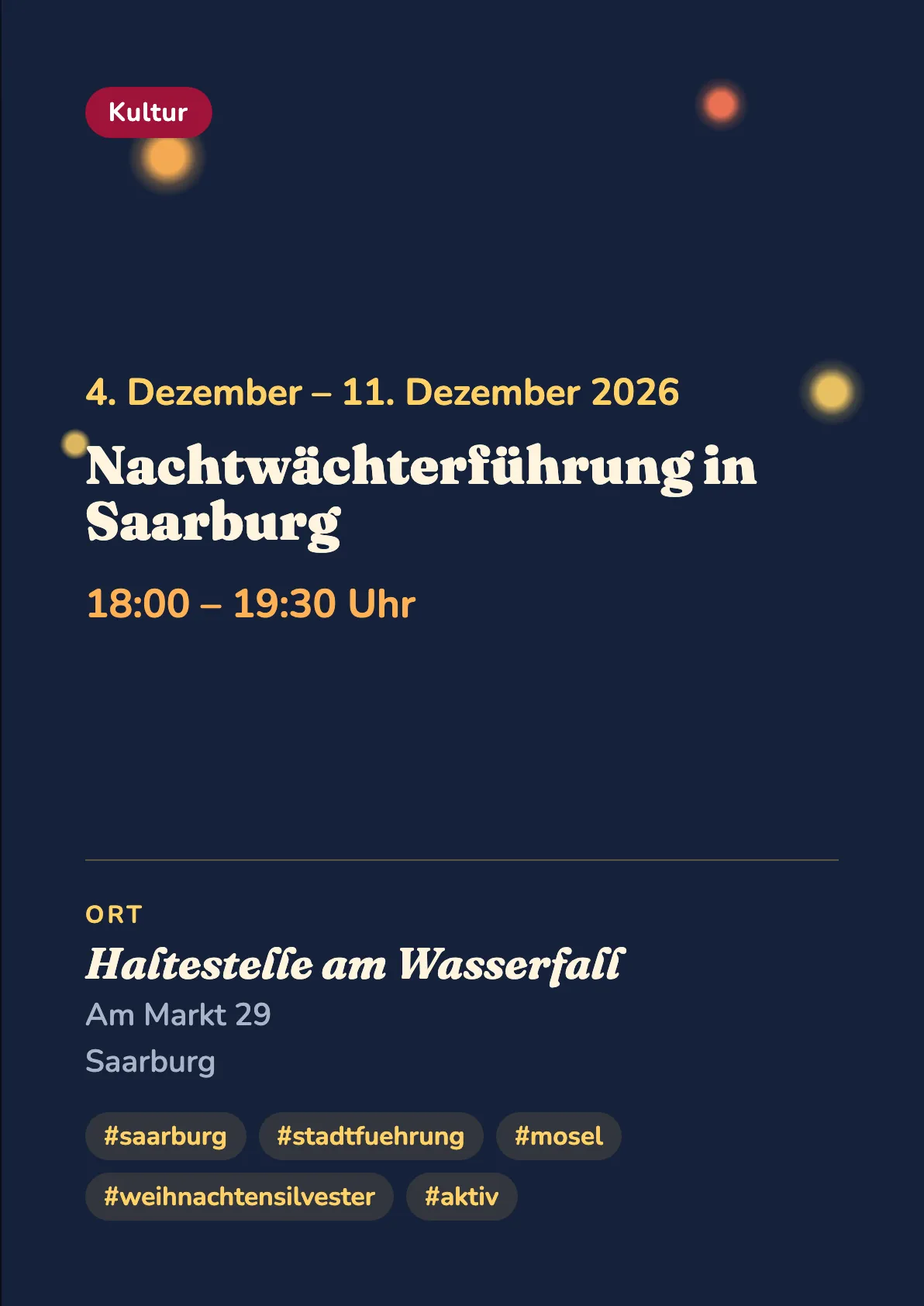 Veranstaltungsflyer