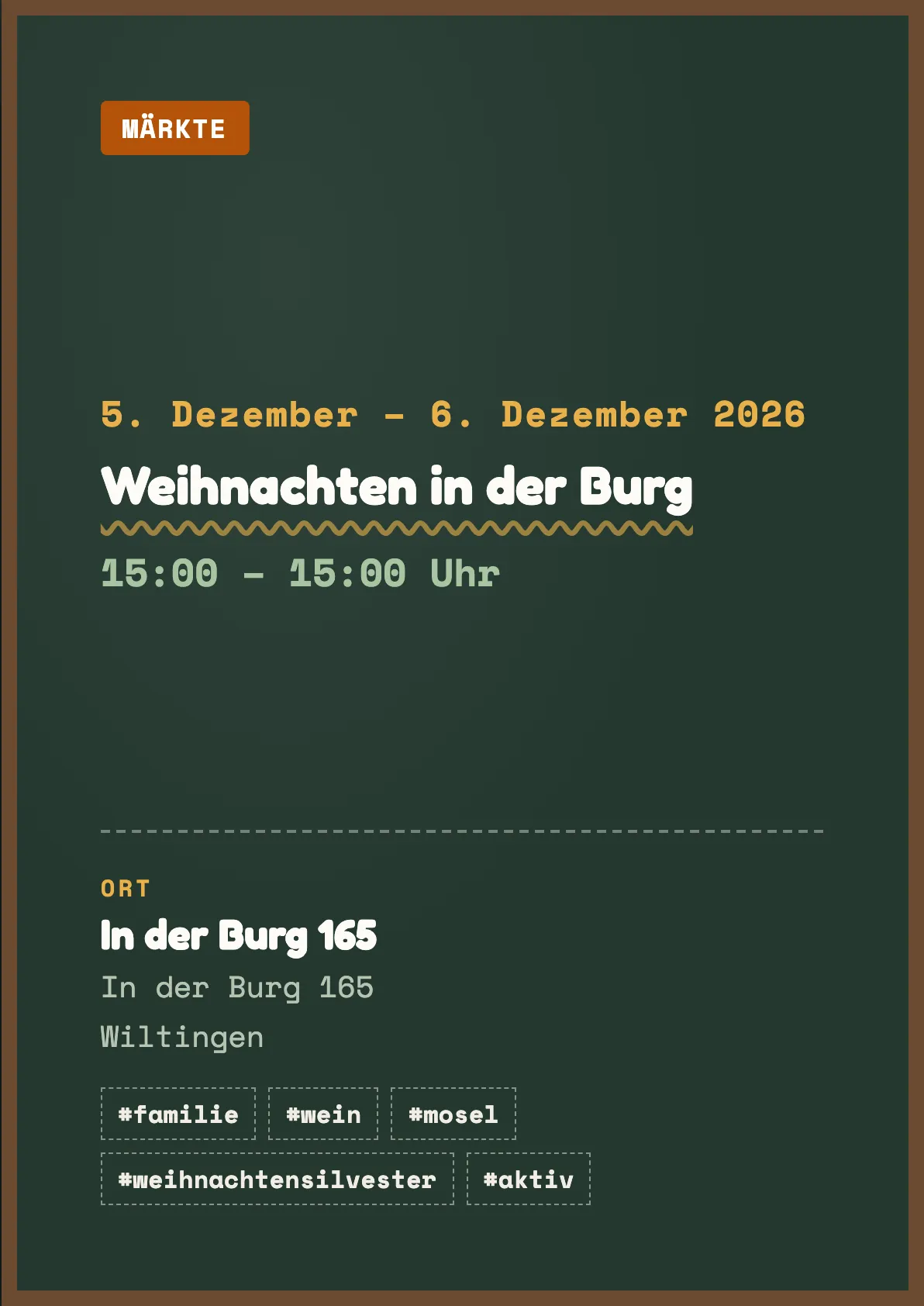 Veranstaltungsflyer