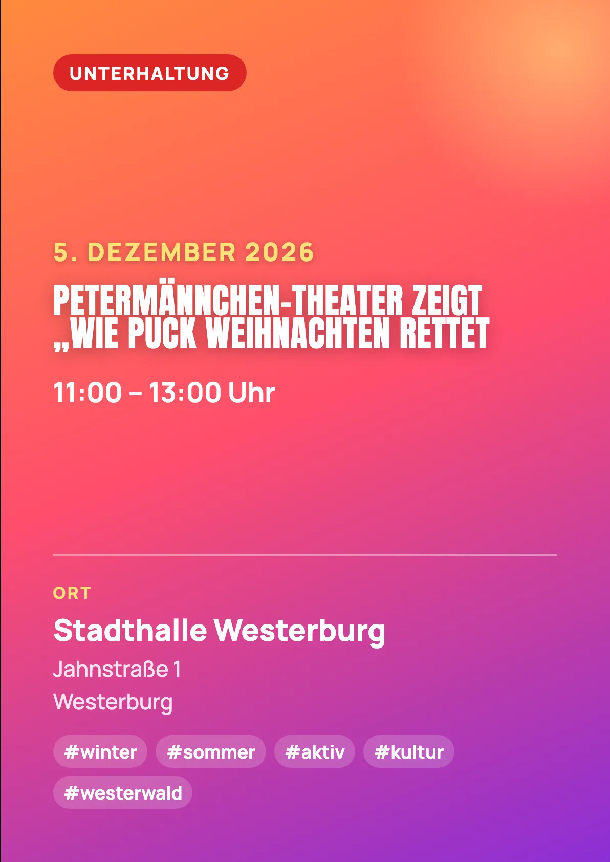 Veranstaltungsflyer