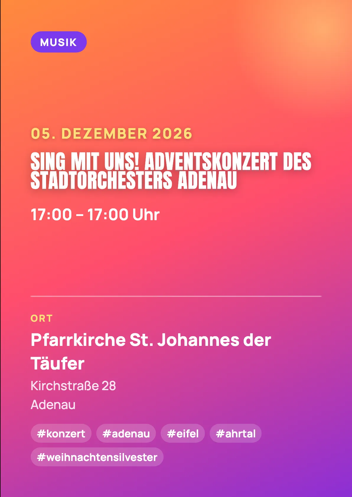 Veranstaltungsflyer