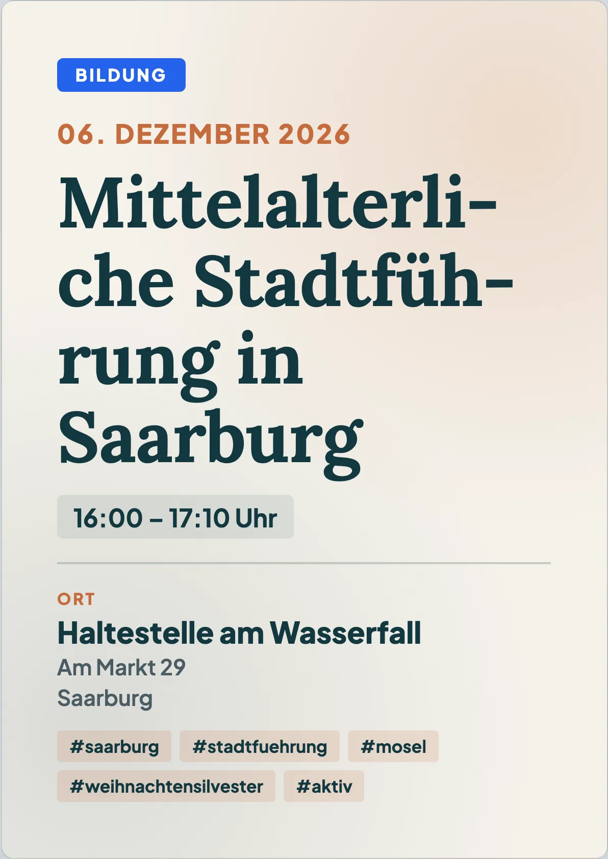 Veranstaltungsflyer