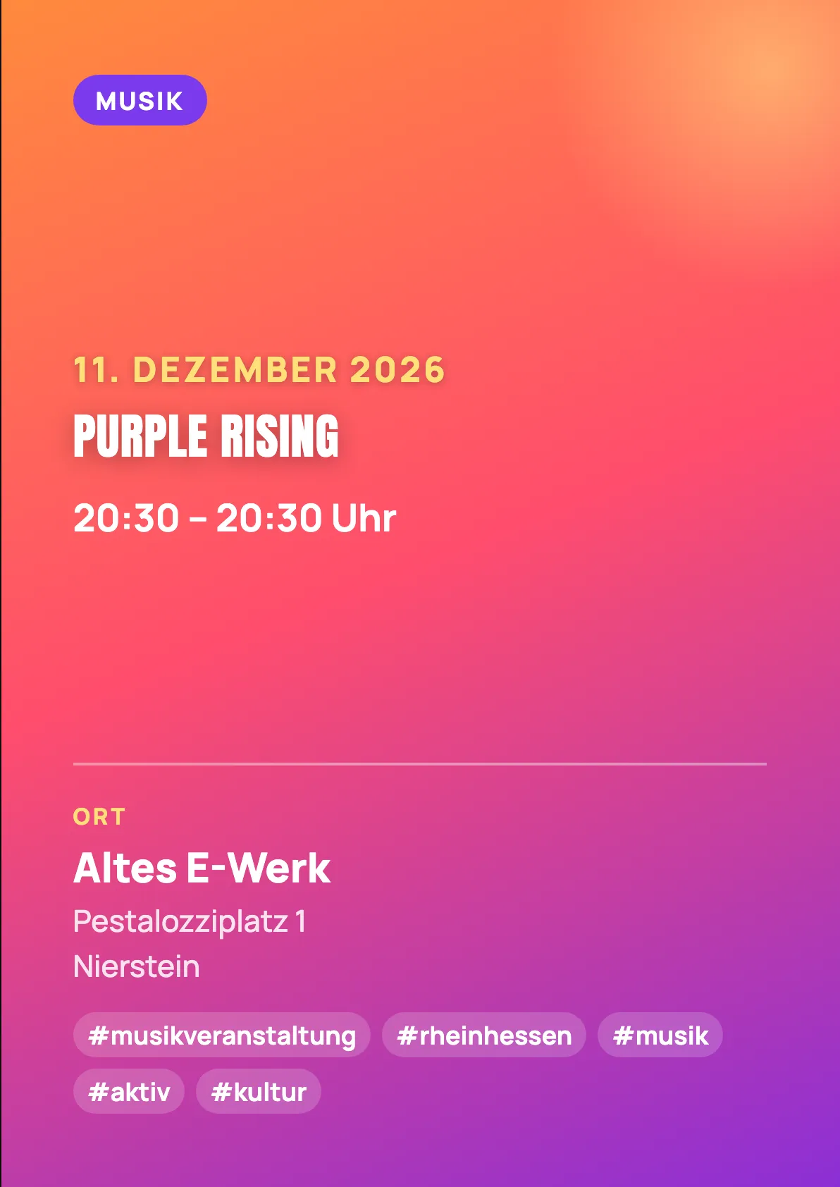 Veranstaltungsflyer