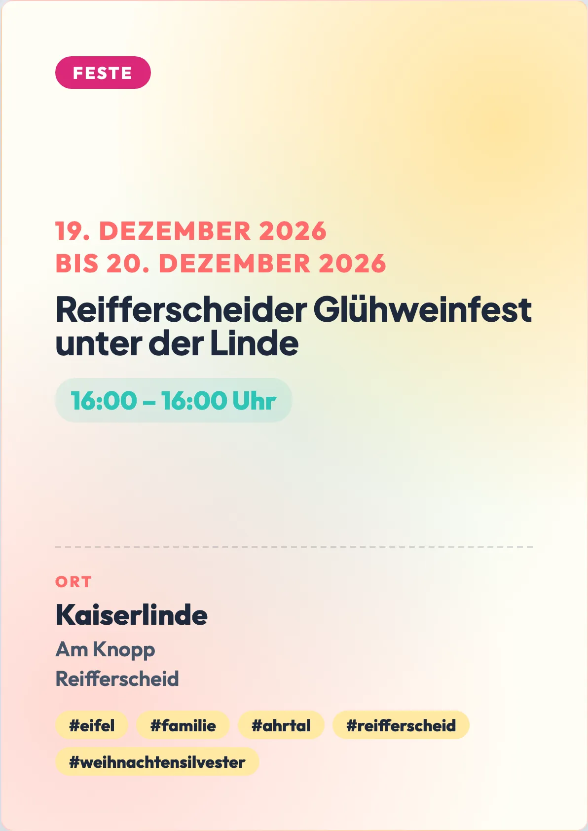 Veranstaltungsflyer