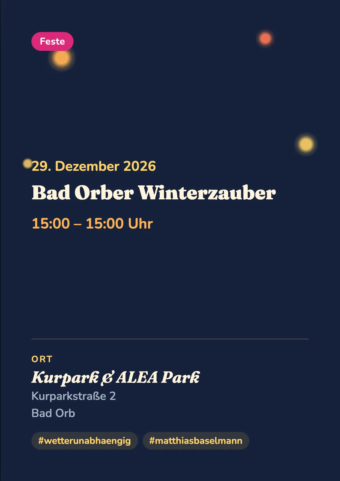 Veranstaltungsflyer