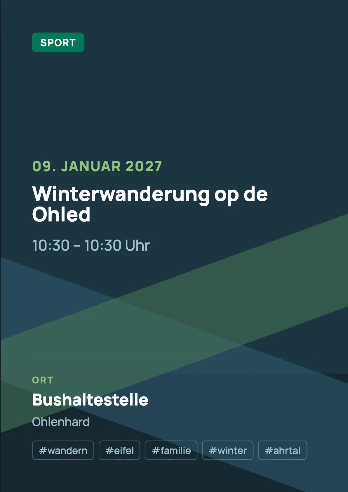 Veranstaltungsflyer