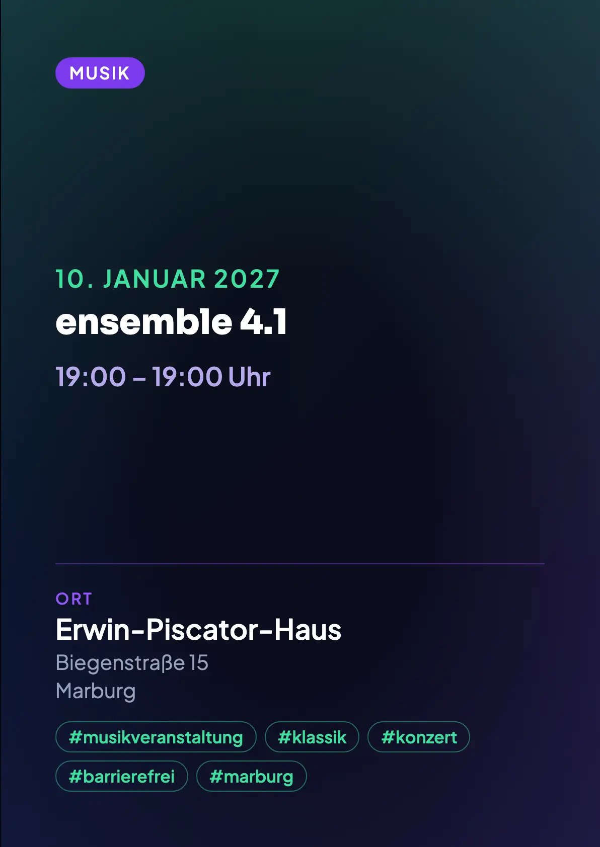 Veranstaltungsflyer