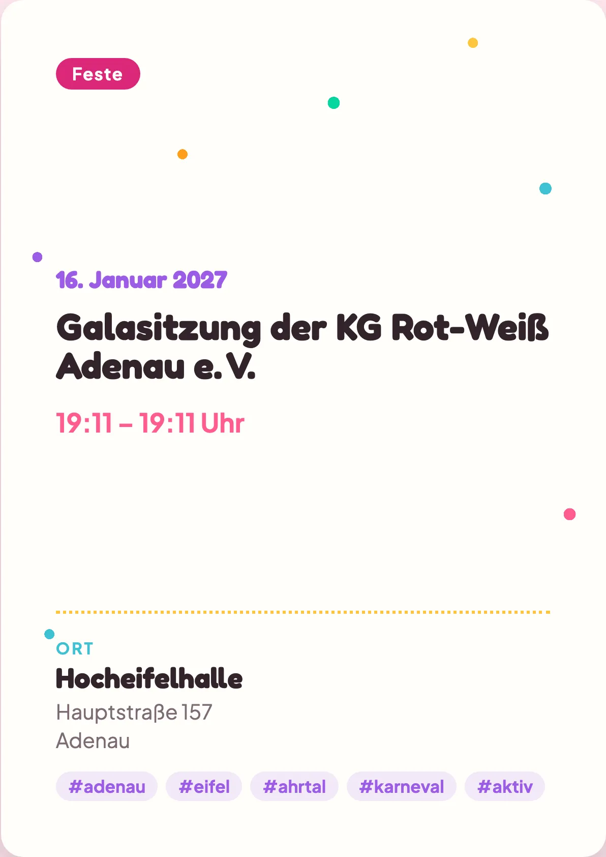 Veranstaltungsflyer