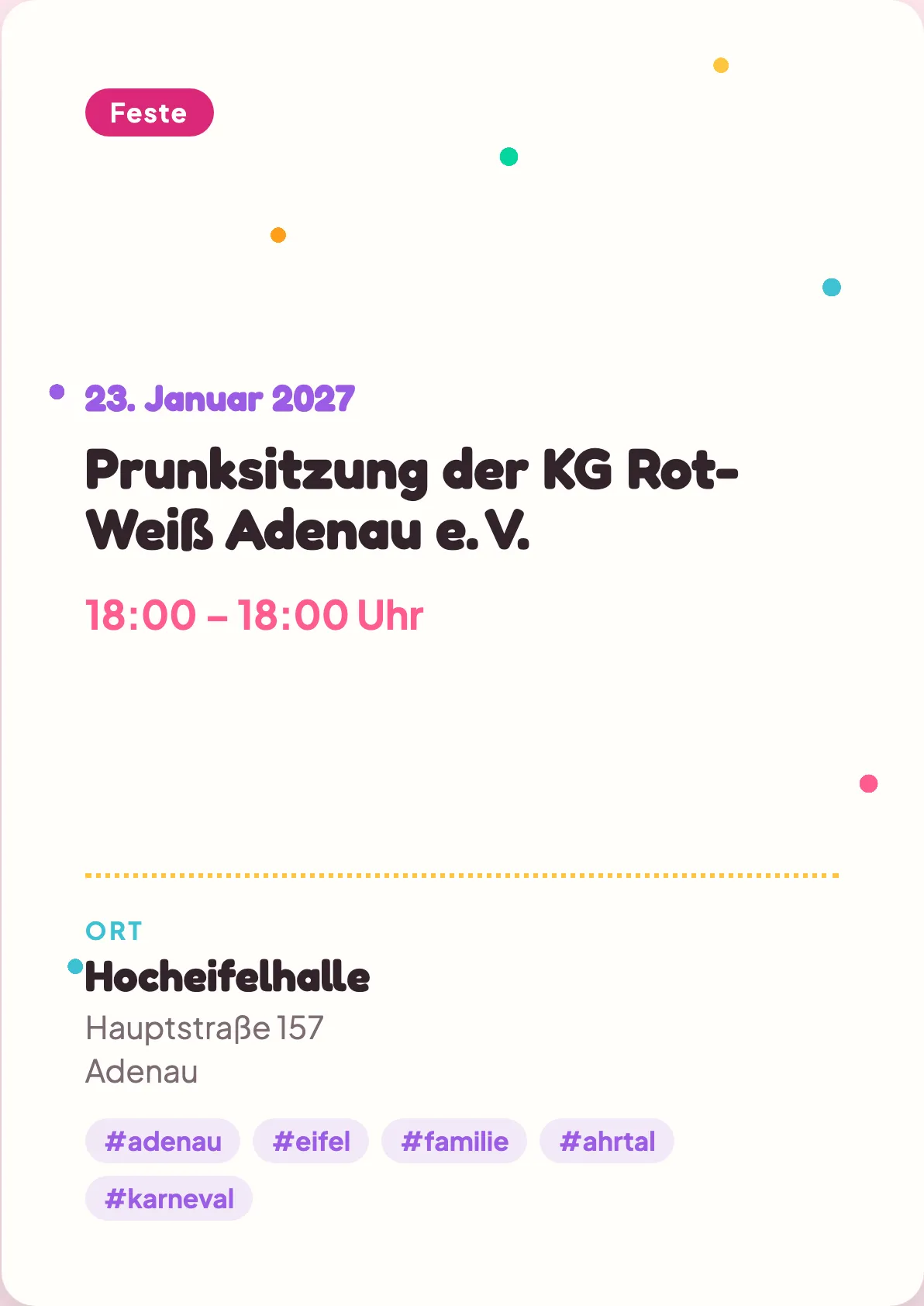Veranstaltungsflyer