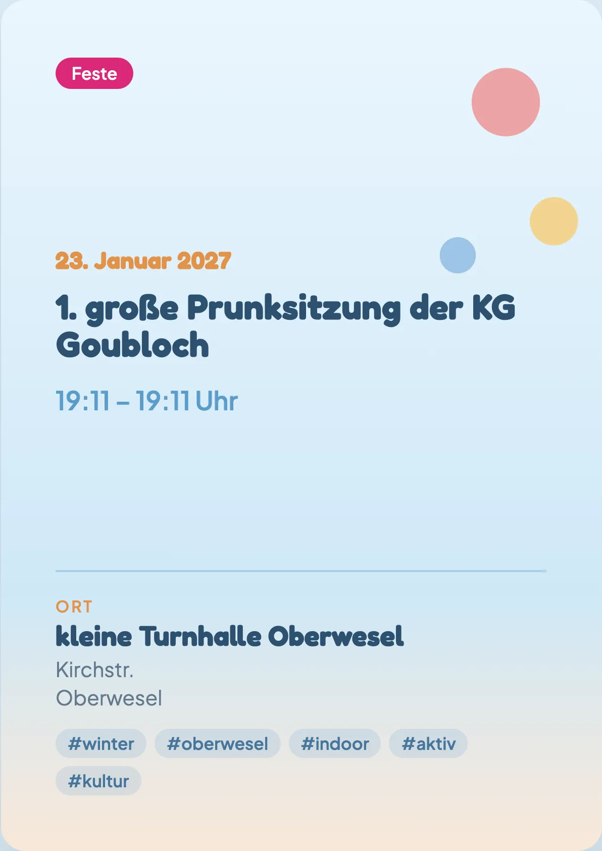 Veranstaltungsflyer