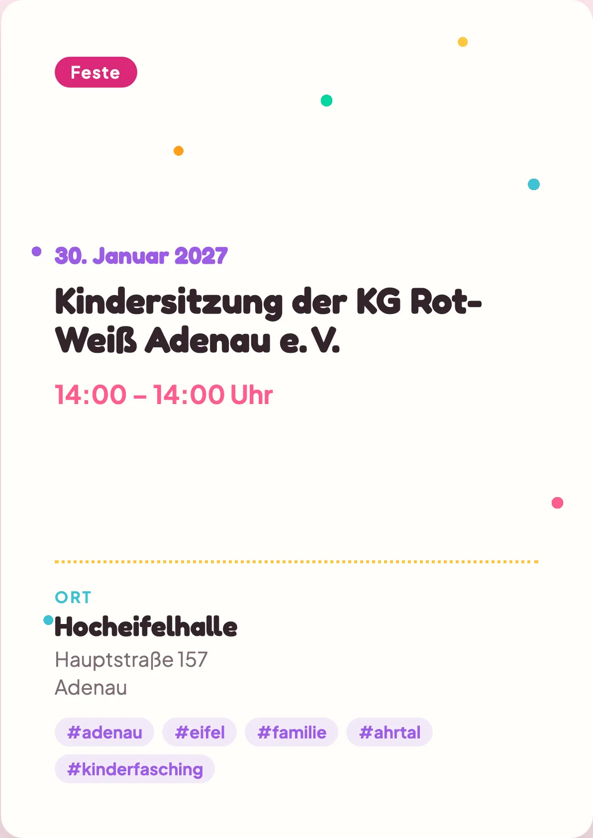 Veranstaltungsflyer
