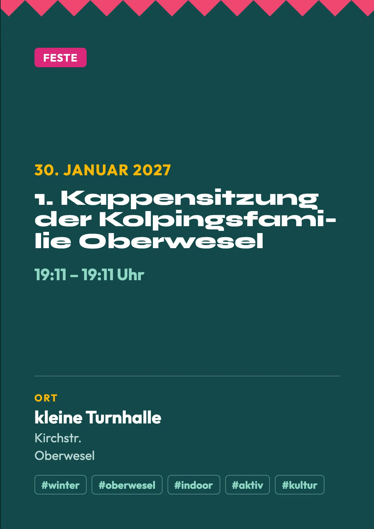 Veranstaltungsflyer