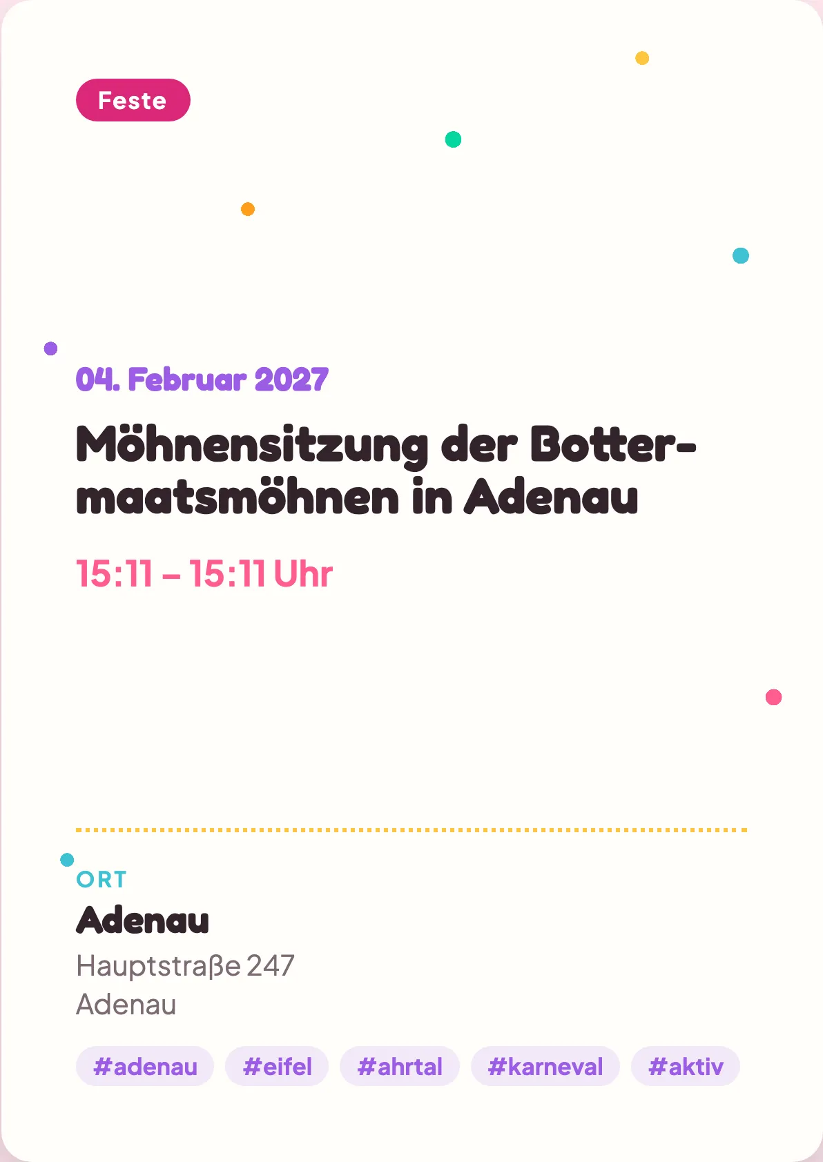 Veranstaltungsflyer