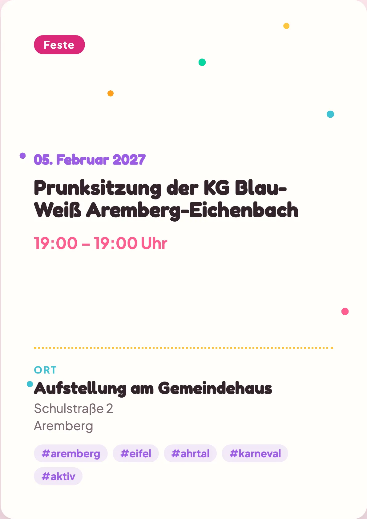 Veranstaltungsflyer