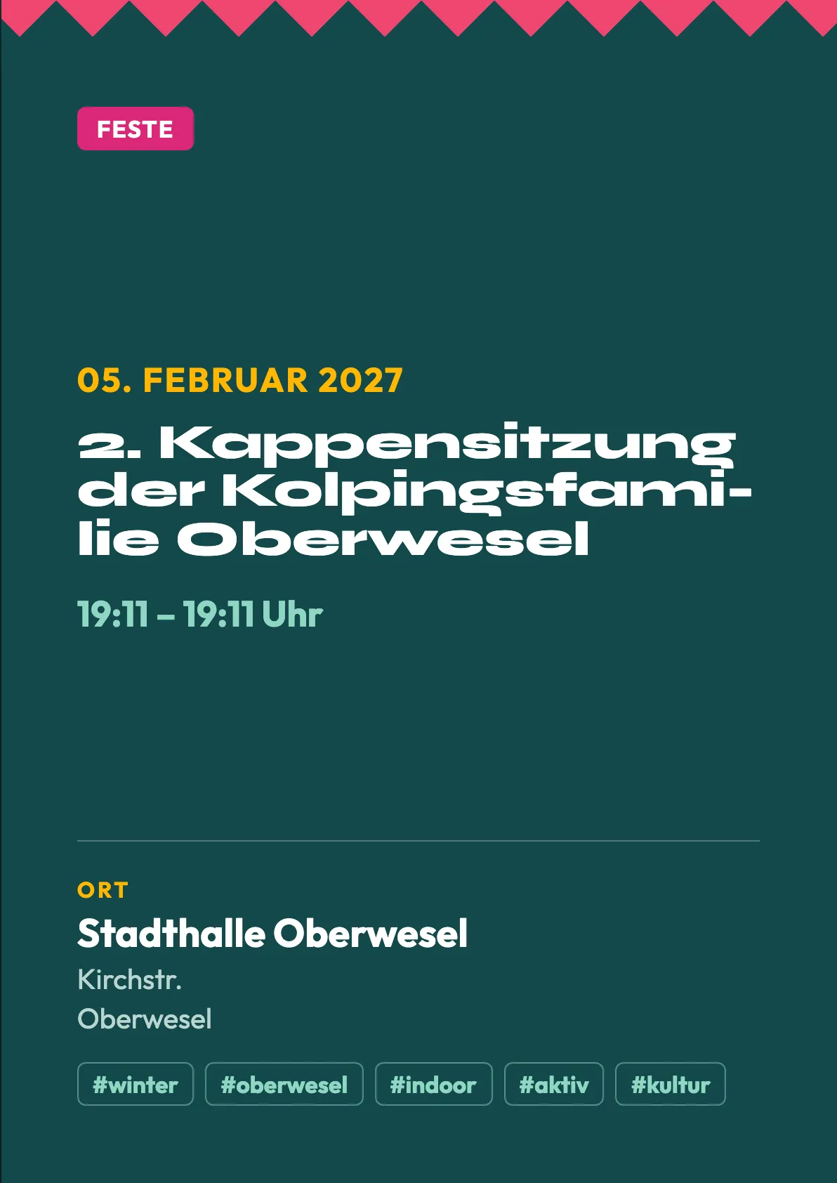 Veranstaltungsflyer