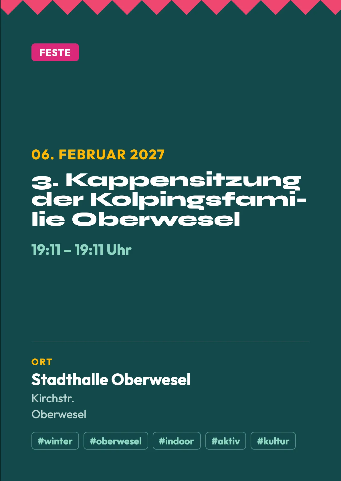 Veranstaltungsflyer