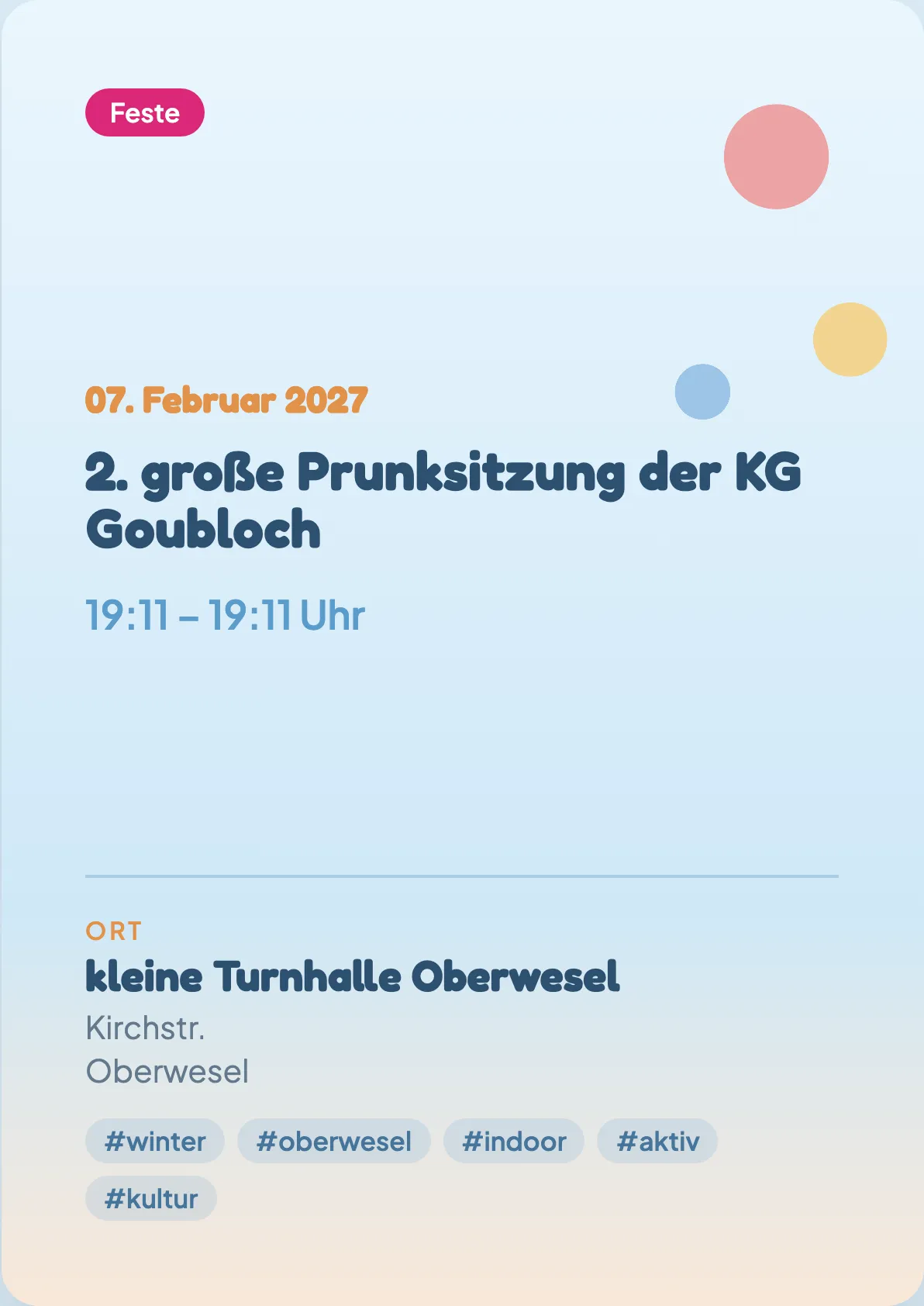 Veranstaltungsflyer