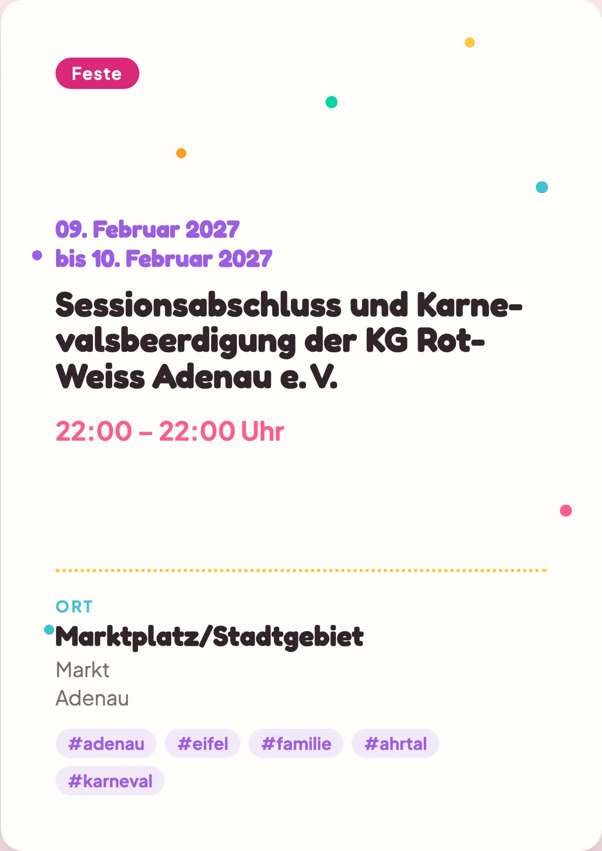 Veranstaltungsflyer