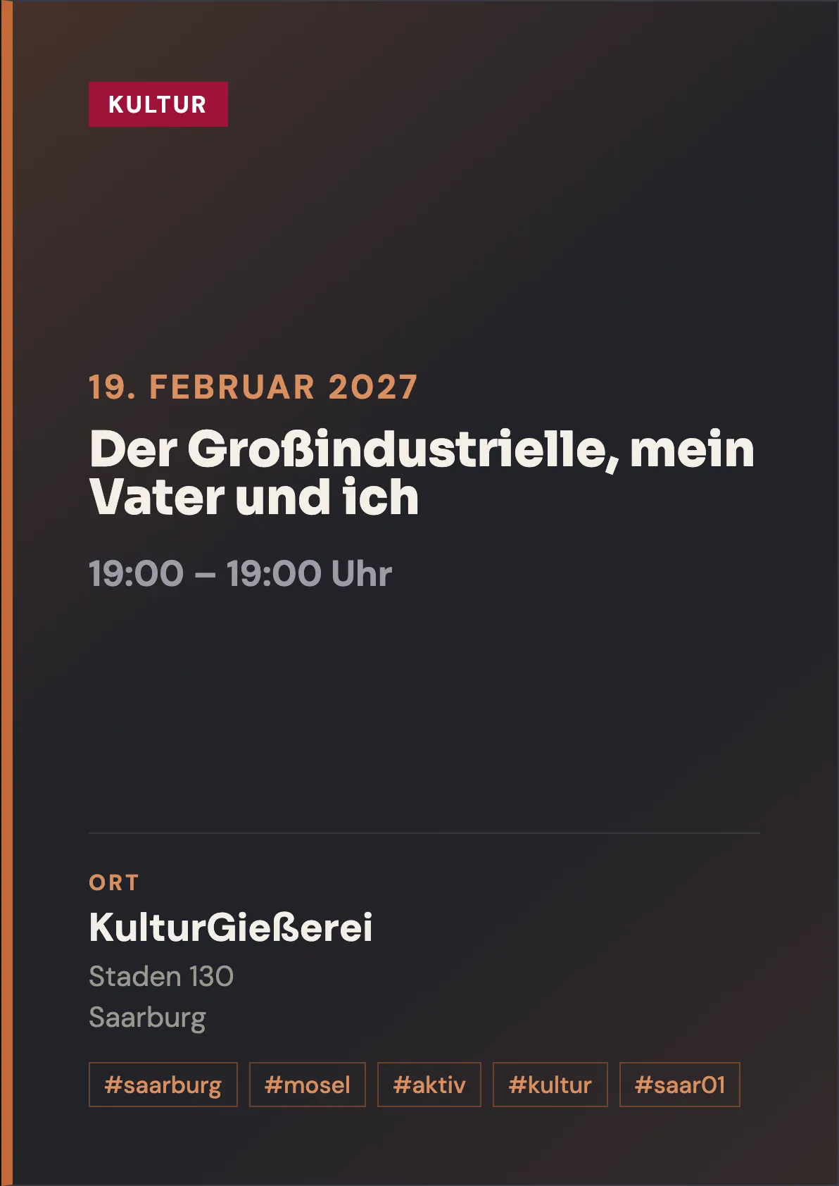 Veranstaltungsflyer