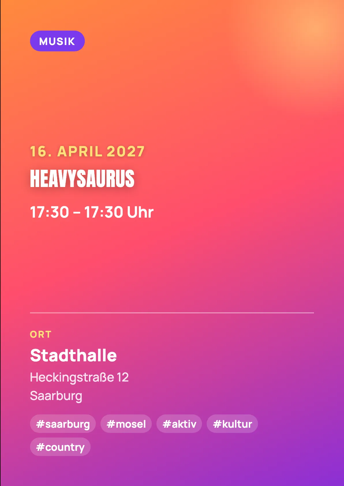 Veranstaltungsflyer