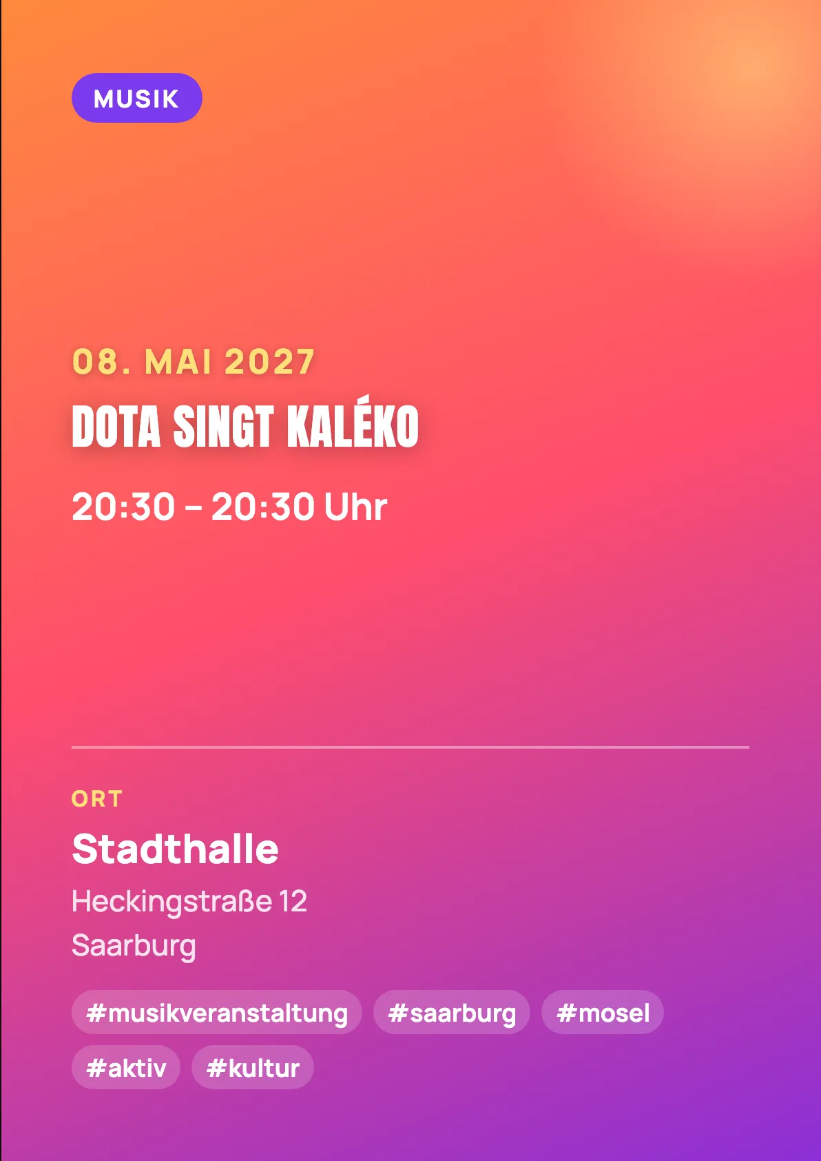 Veranstaltungsflyer