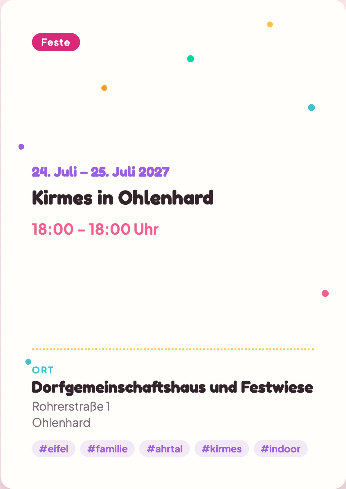 Veranstaltungsflyer