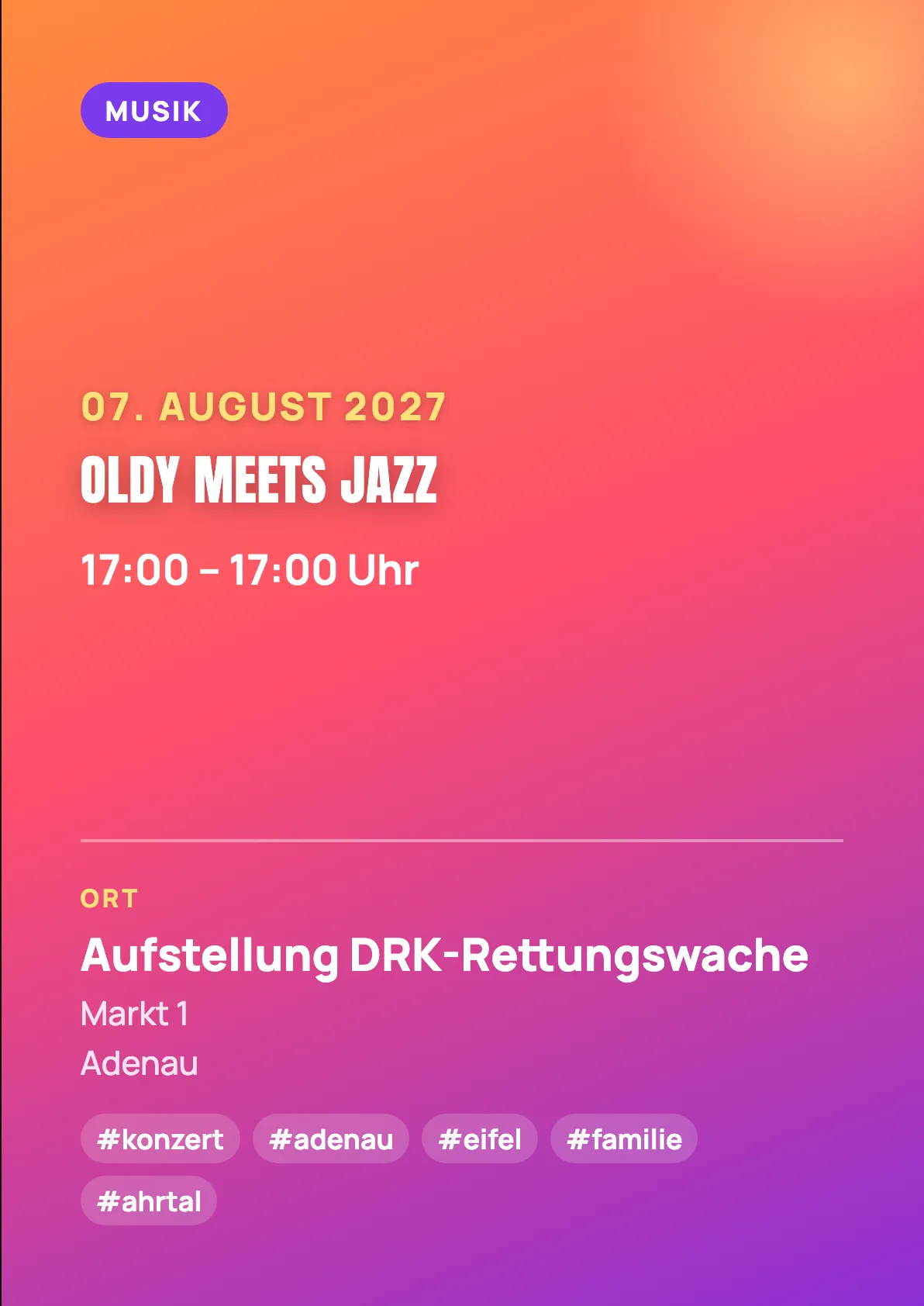 Veranstaltungsflyer