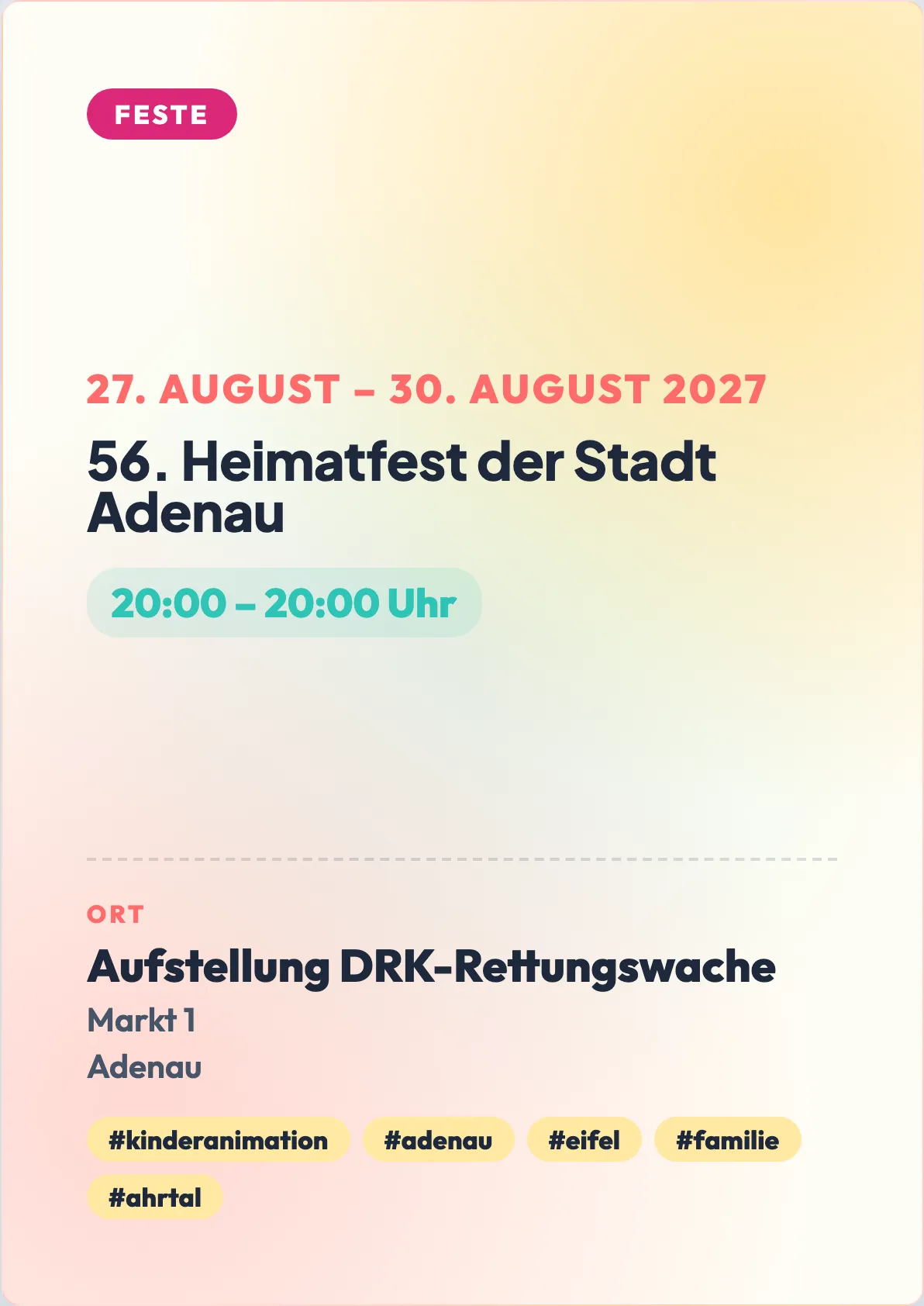 Veranstaltungsflyer