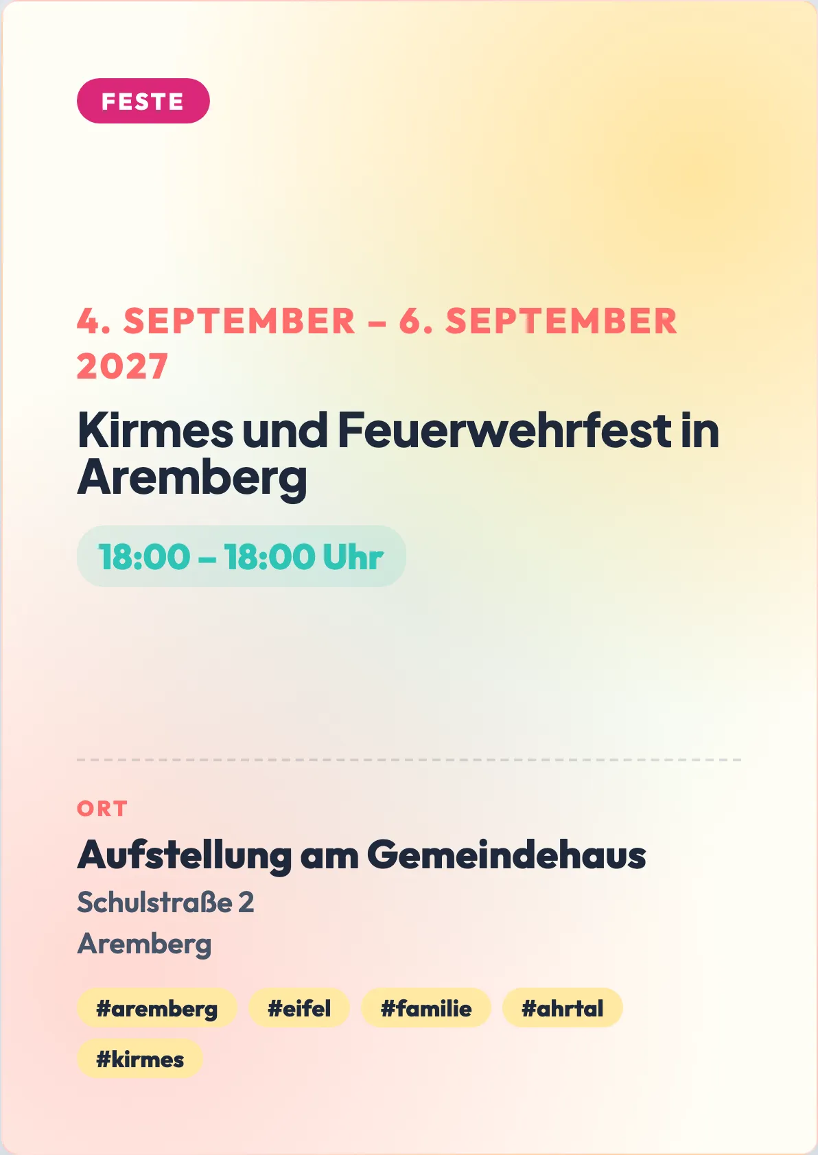 Veranstaltungsflyer