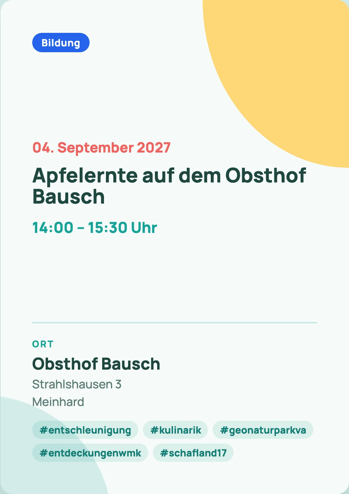 Veranstaltungsflyer