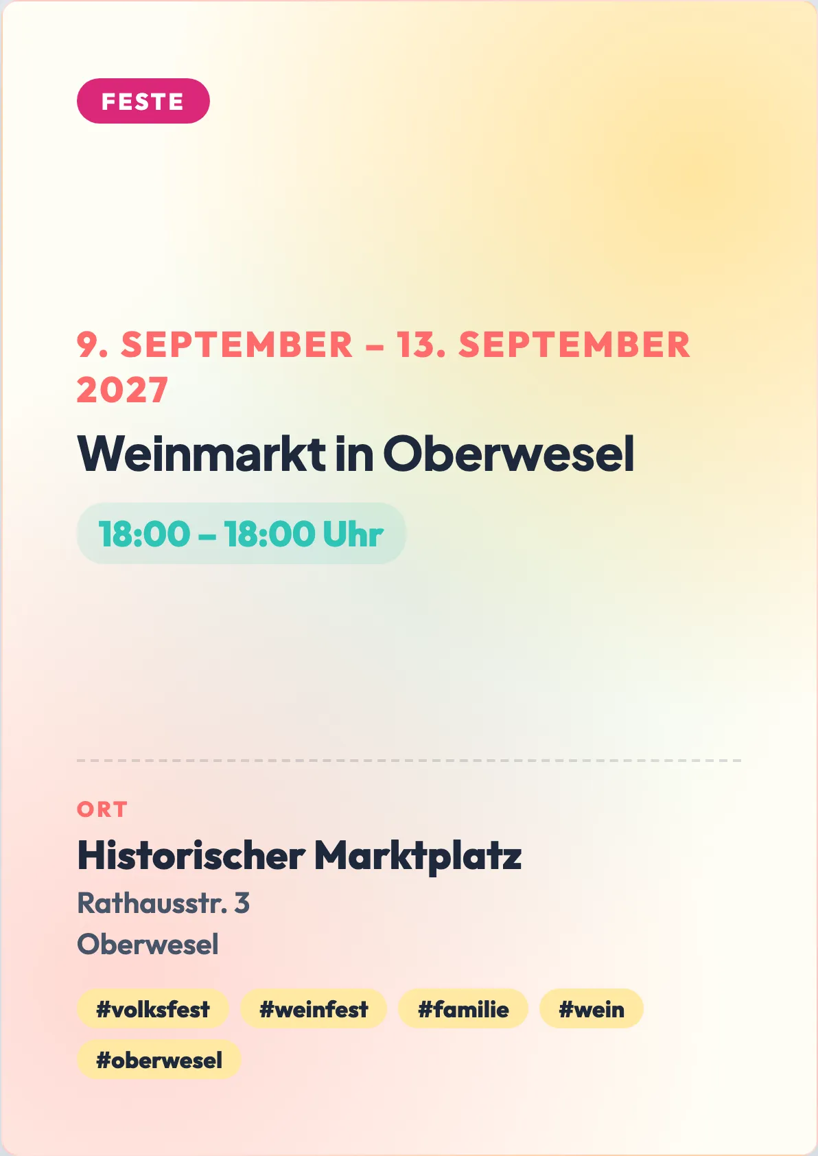 Veranstaltungsflyer