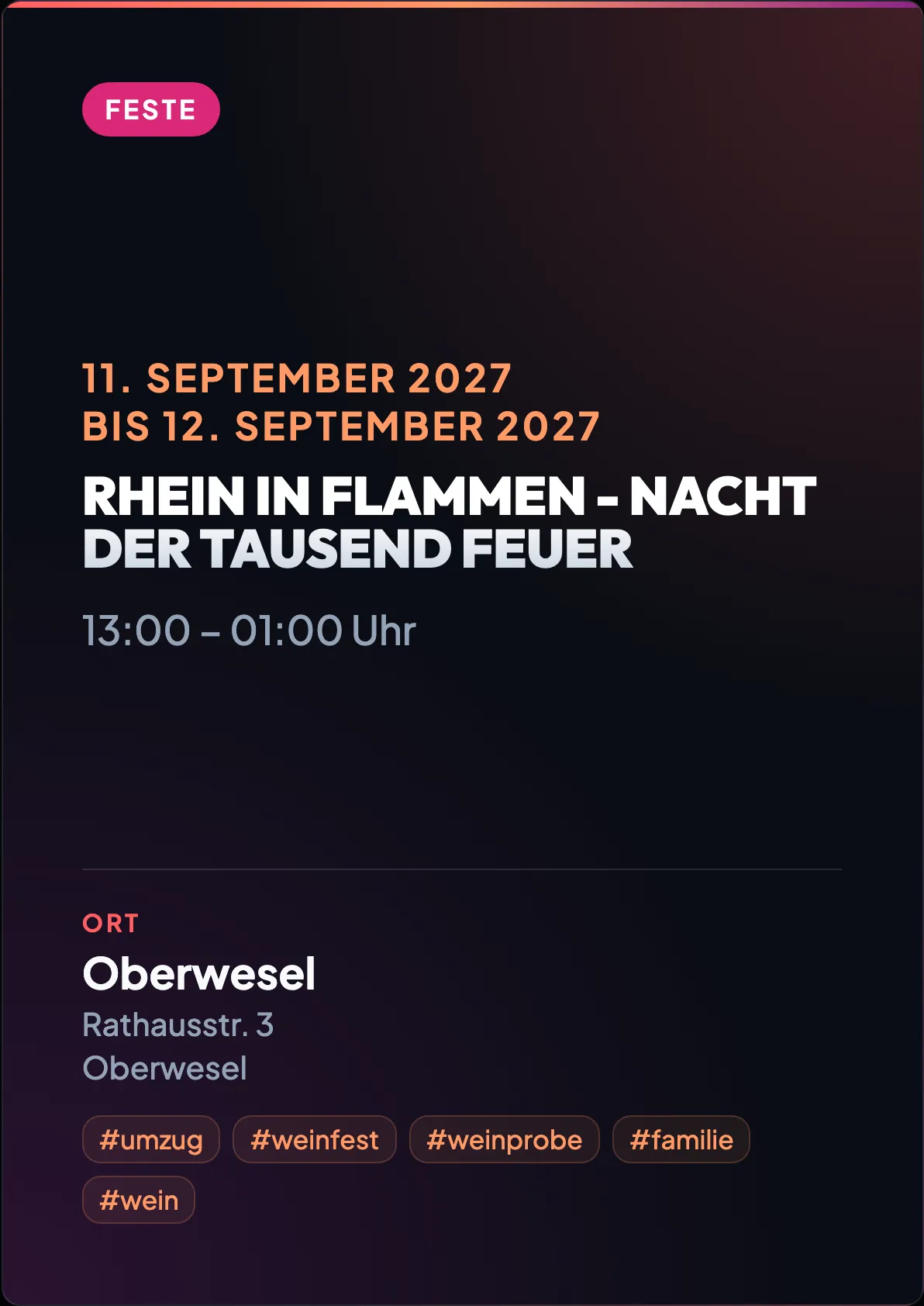 Veranstaltungsflyer