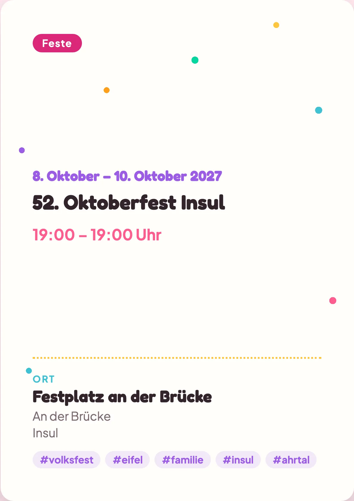 Veranstaltungsflyer
