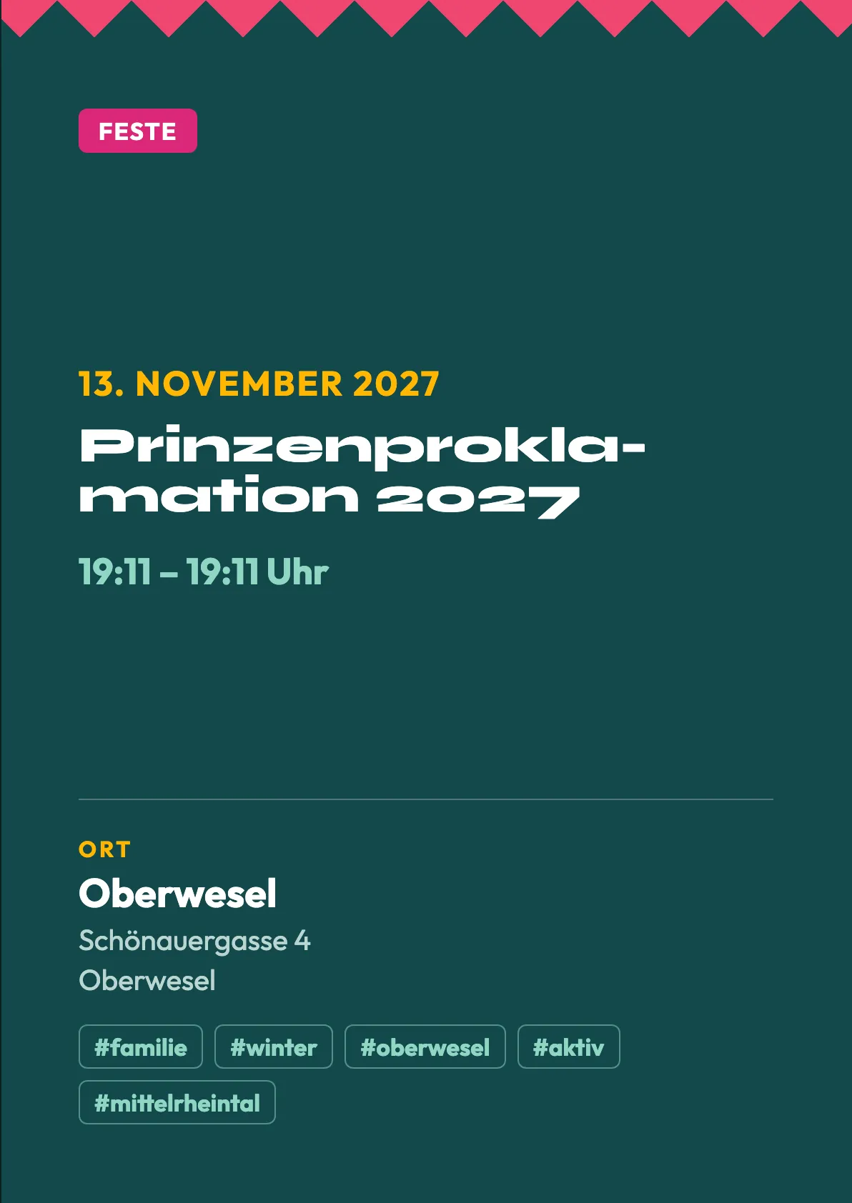Veranstaltungsflyer