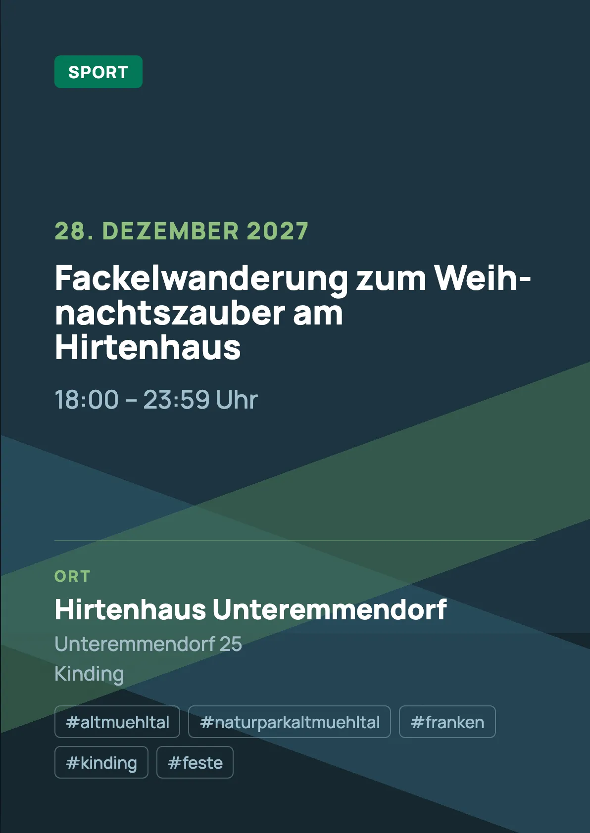 Veranstaltungsflyer