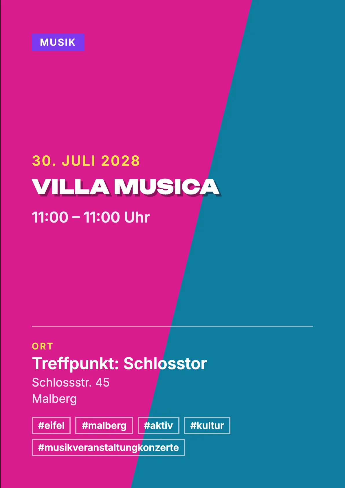 Veranstaltungsflyer