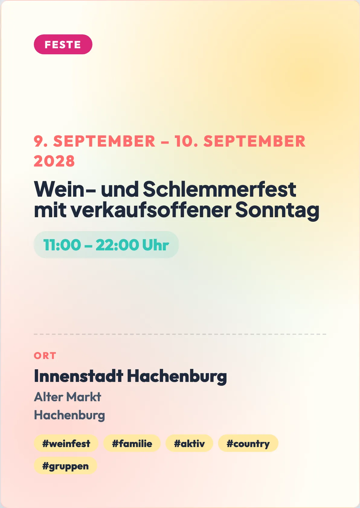 Veranstaltungsflyer