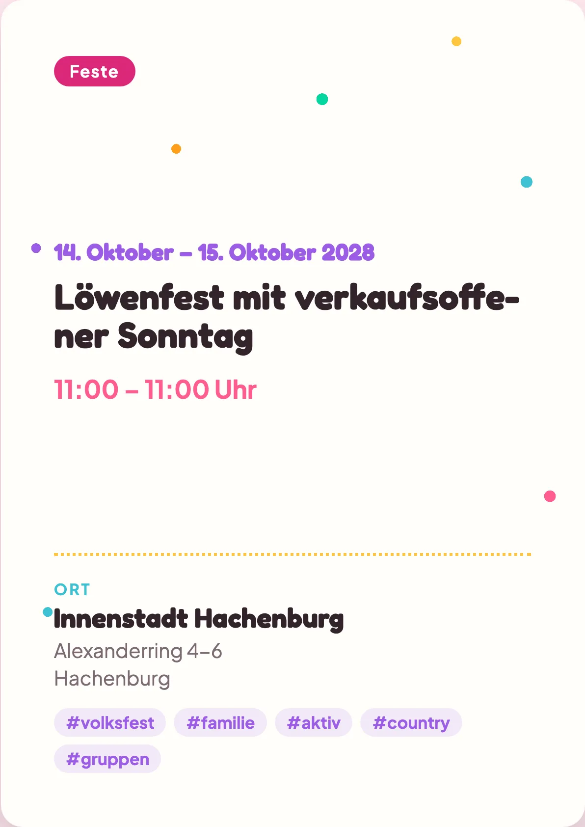 Veranstaltungsflyer
