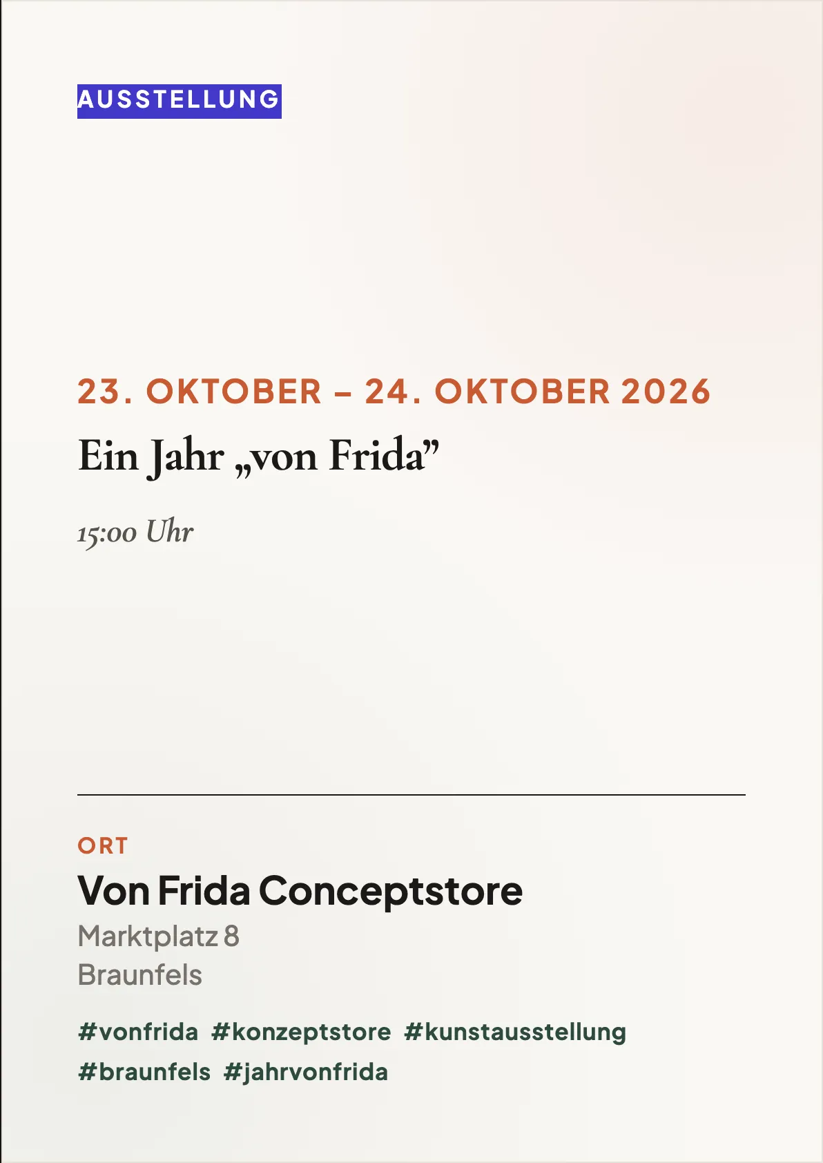 Veranstaltungsflyer