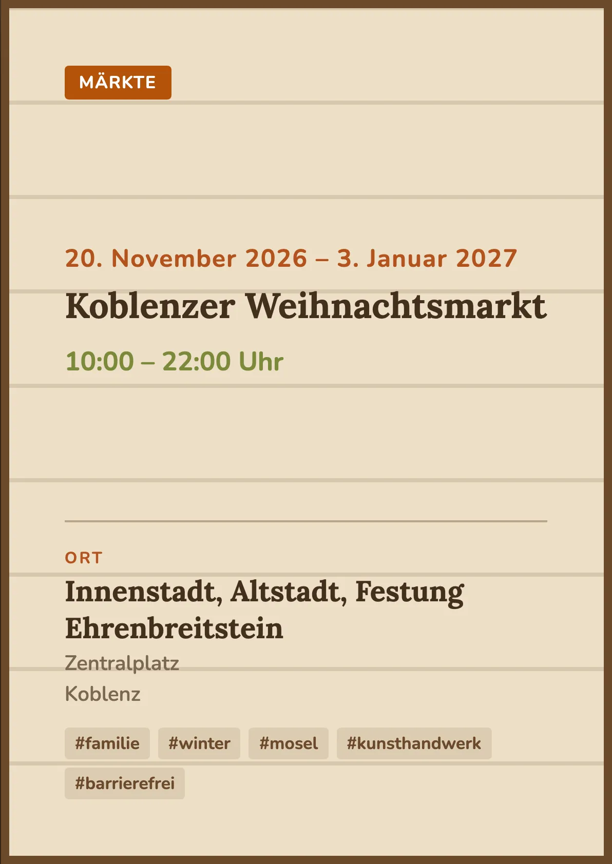 Veranstaltungsflyer