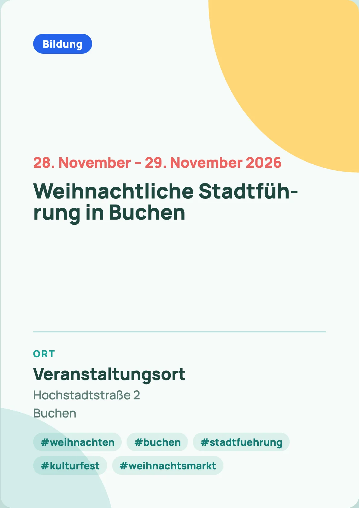 Veranstaltungsflyer