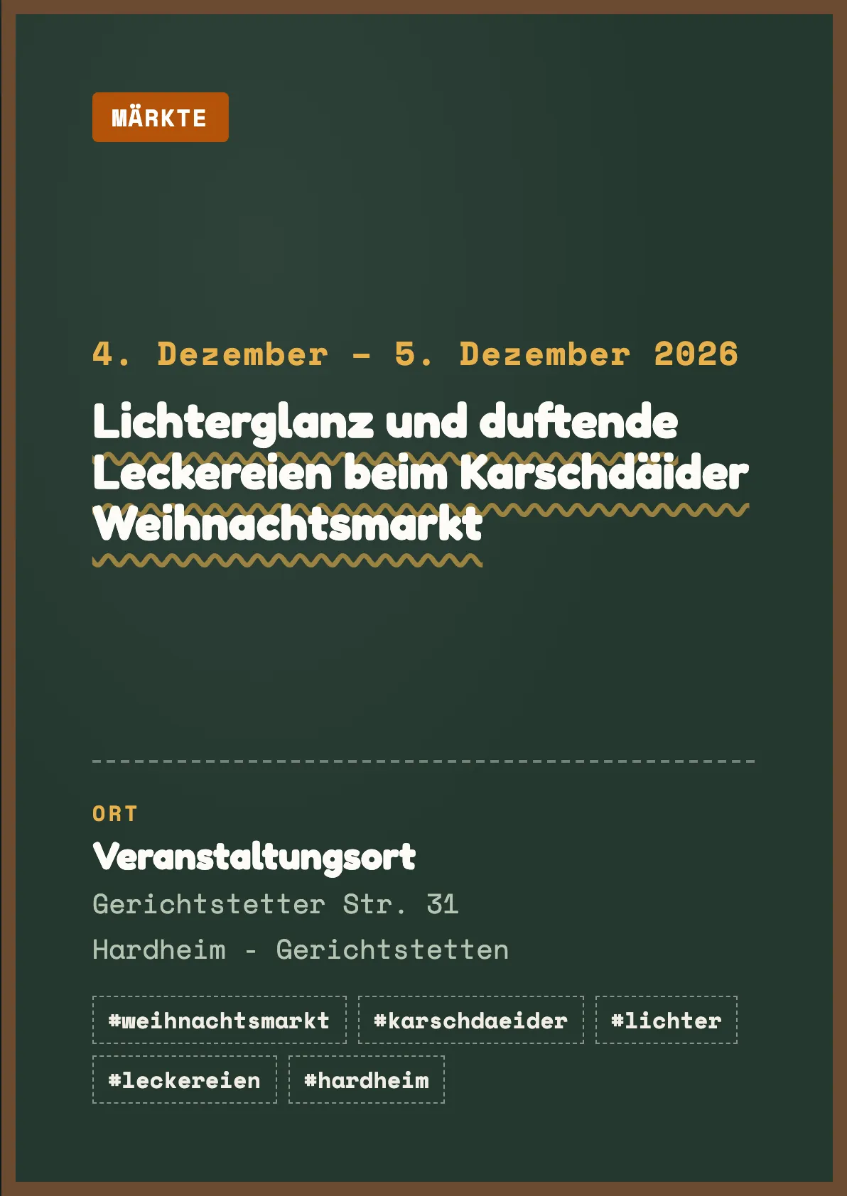 Veranstaltungsflyer