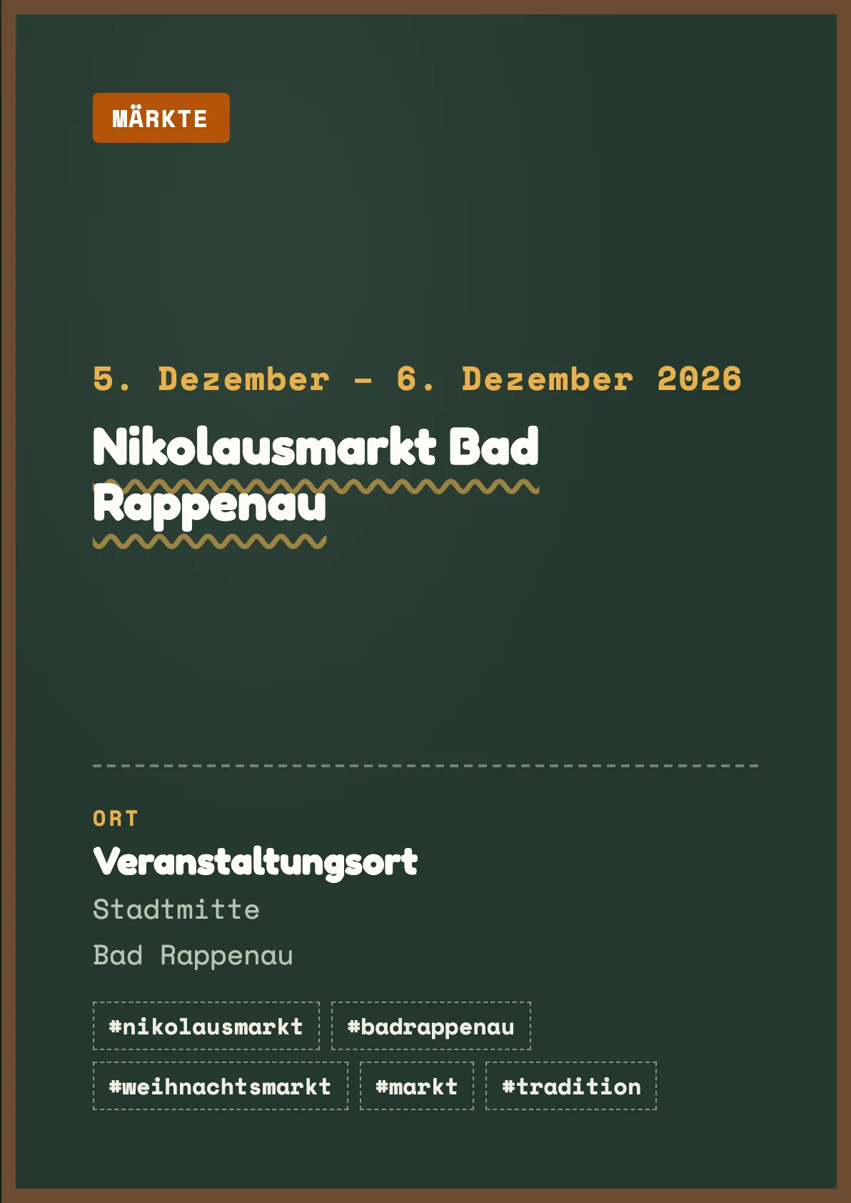 Veranstaltungsflyer