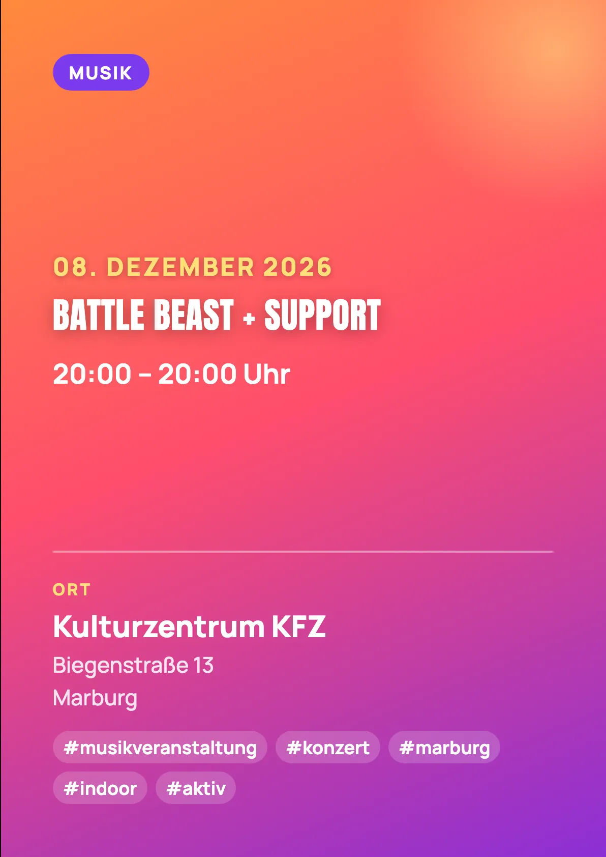 Veranstaltungsflyer
