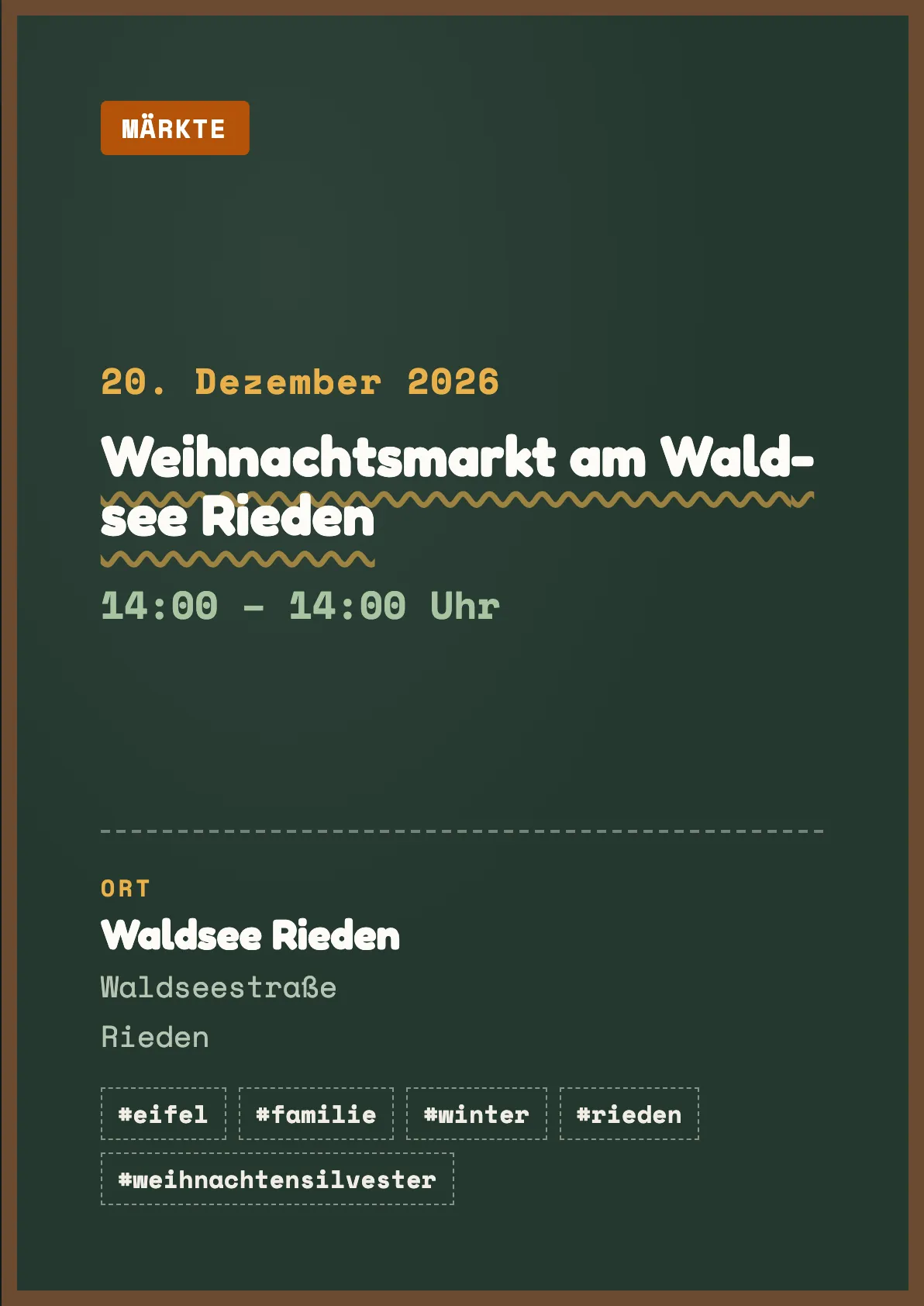 Veranstaltungsflyer