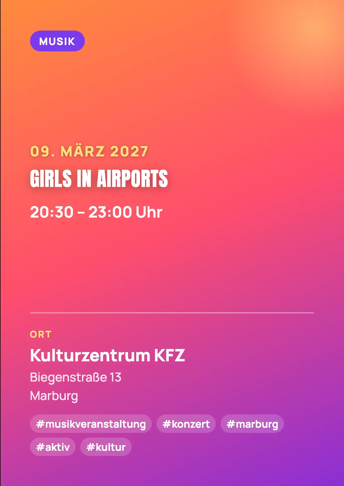 Veranstaltungsflyer